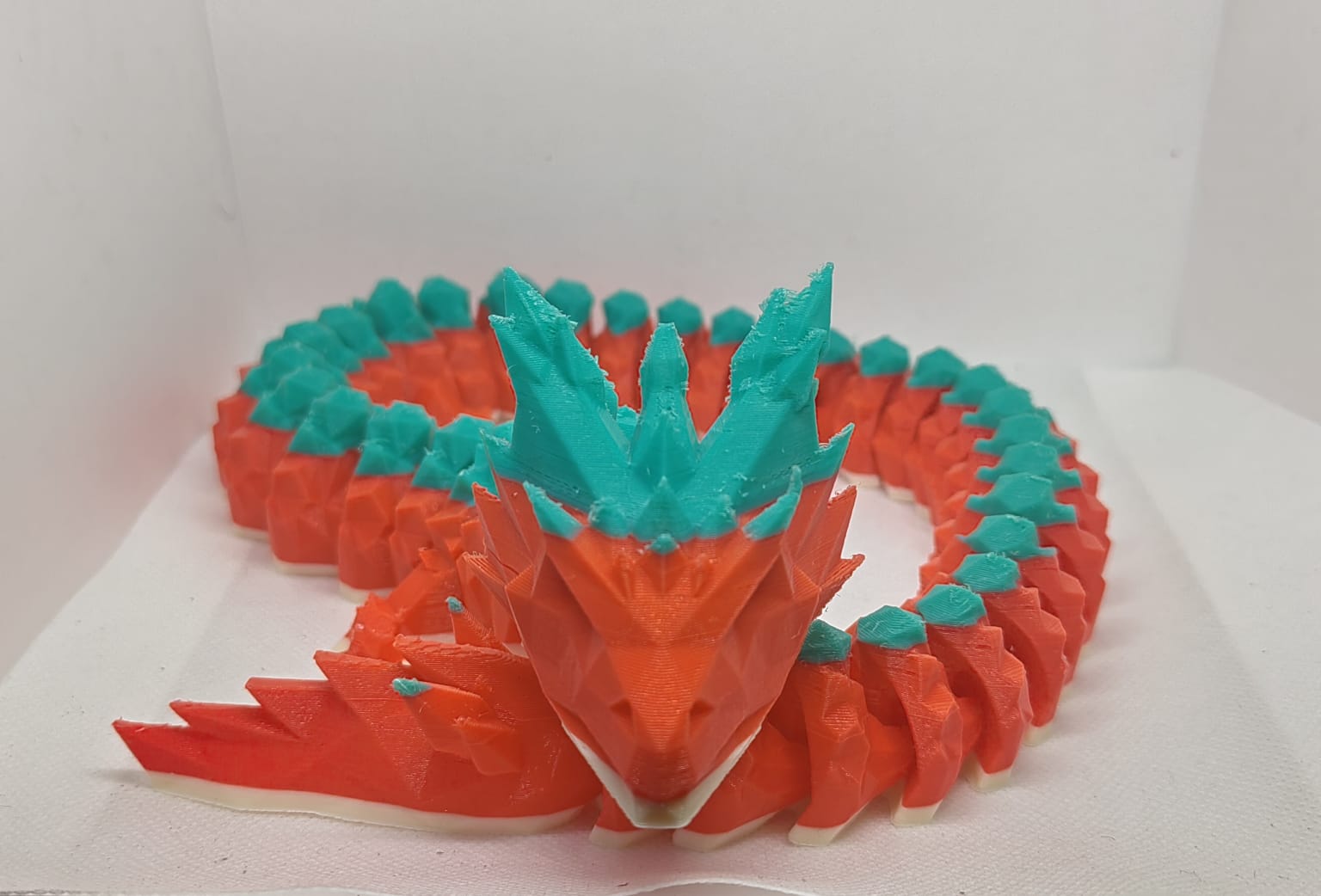 3D printed dragon sculpture - fantasy creature